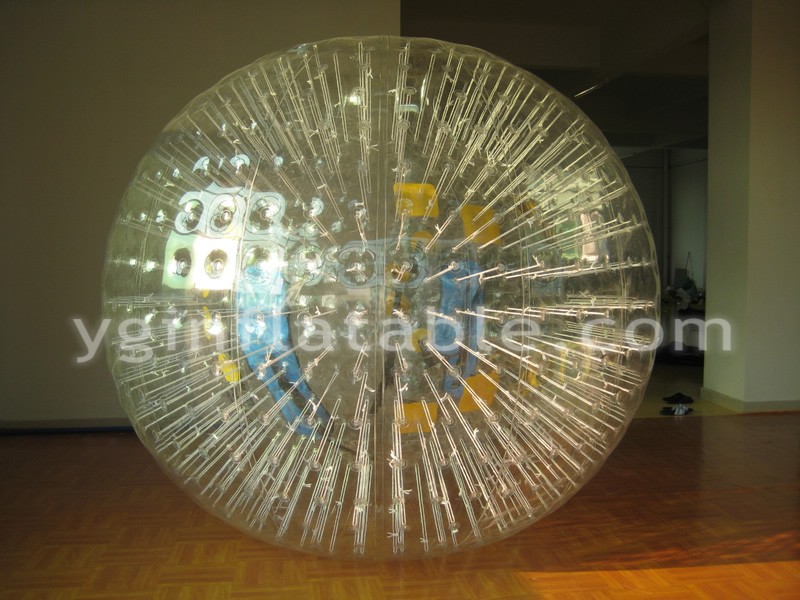 Boule d'herbe gonflable transparenteGH072