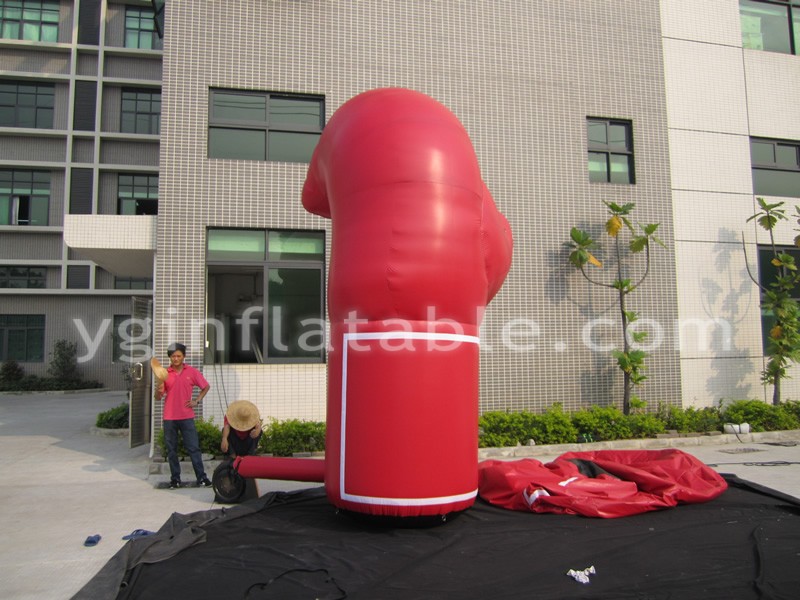 Gant gonflable publicitaire de forme rougeGC124