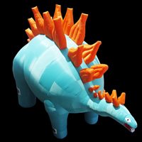 Giant Inflatable Stegosaurus Cartoon