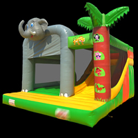 Maison gonflable commerciale Éléphant