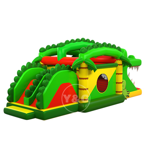 Château Gonflable Crocodile Avec Toboggan02
