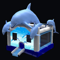 Maison gonflable pour enfants Dolphins