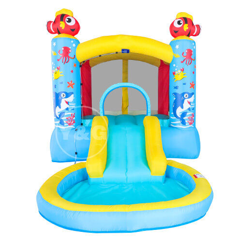 château de lit de saut de piscine d'océan