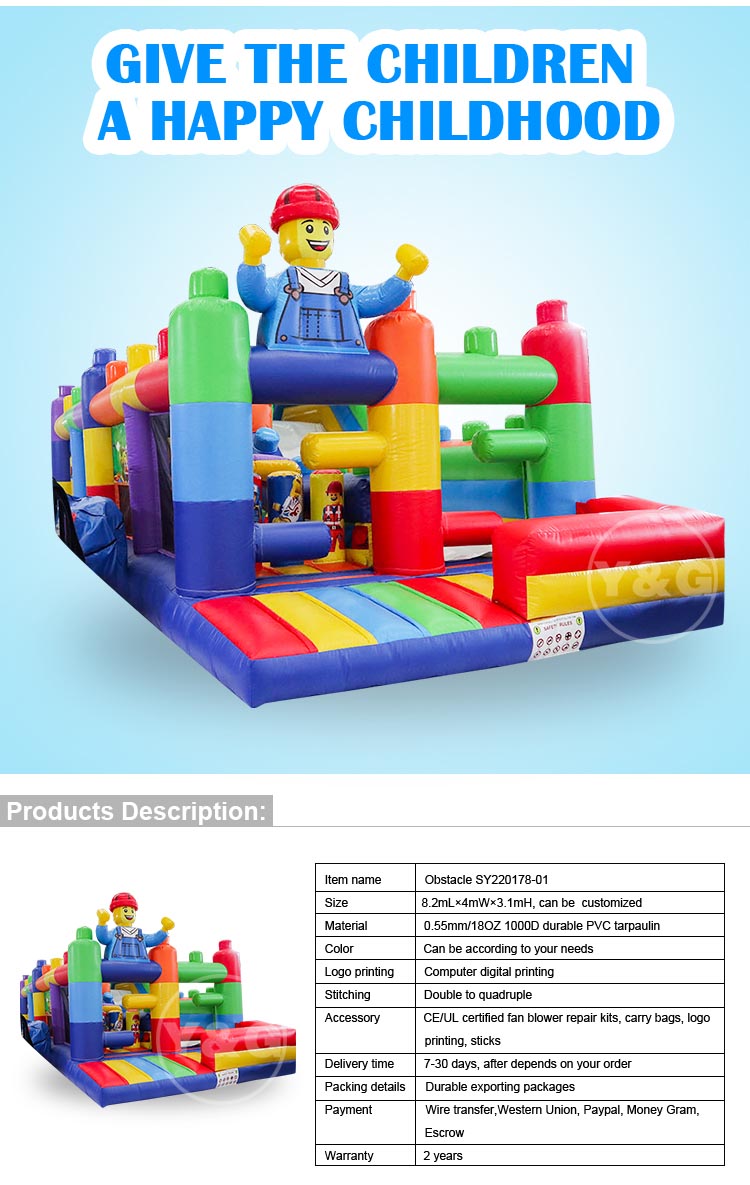 Maison de rebond gonflable Lego populaireYGO71
