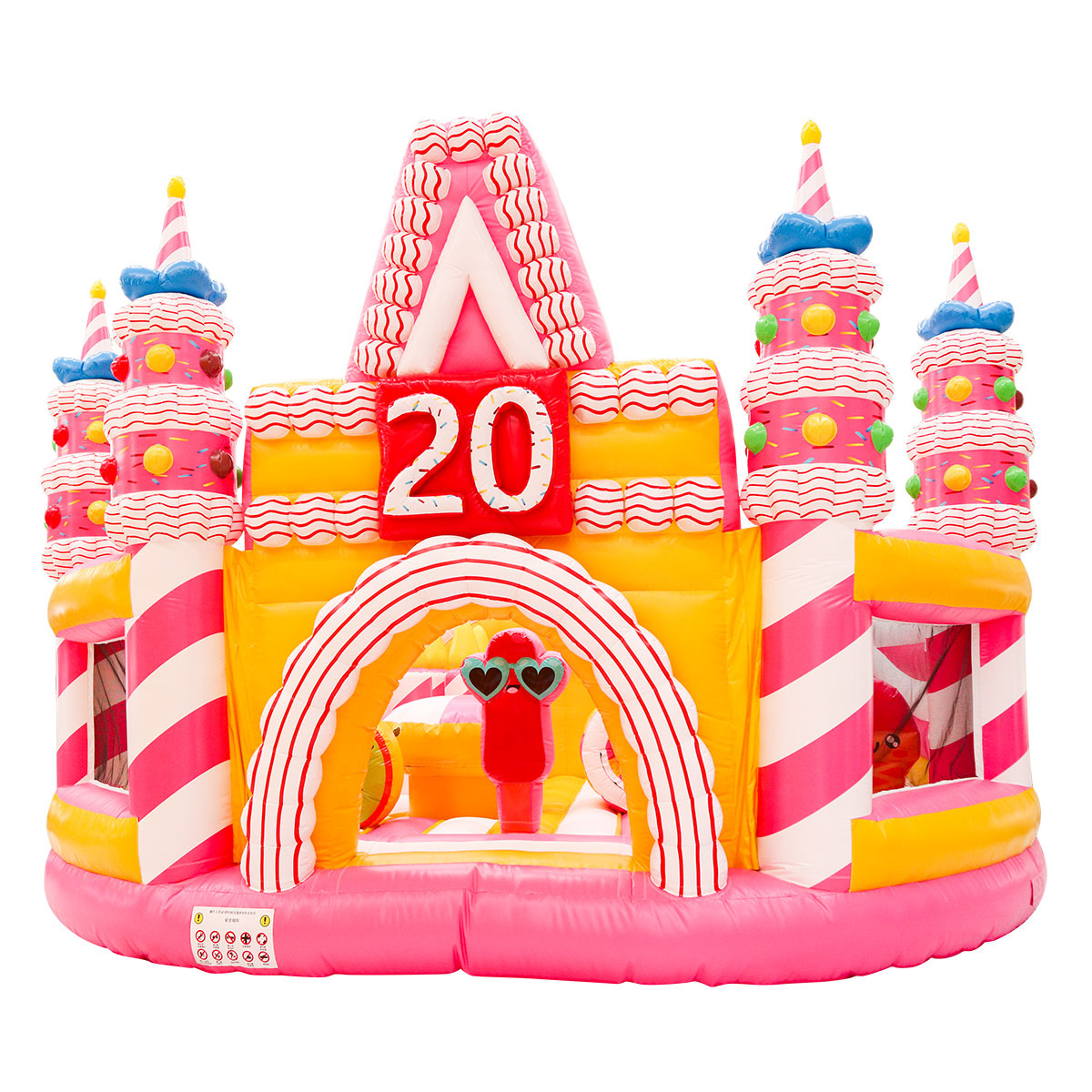 Aire de jeux gonflable gâteau d'anniversaireGI020