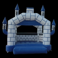 Bleu château gonflableGB007