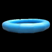 Grande piscine gonflable ronde bleue