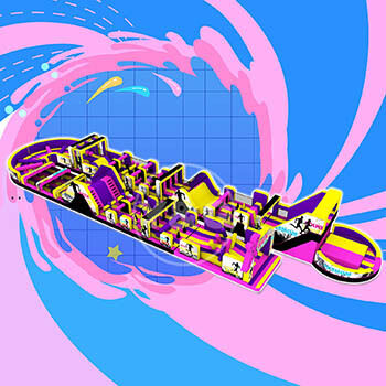 Outdoor Big Inflatable Obstacle Course