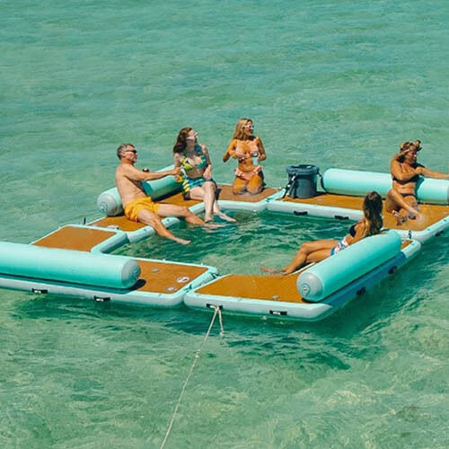 Inflatable Water Platform Inflatable Dock Island