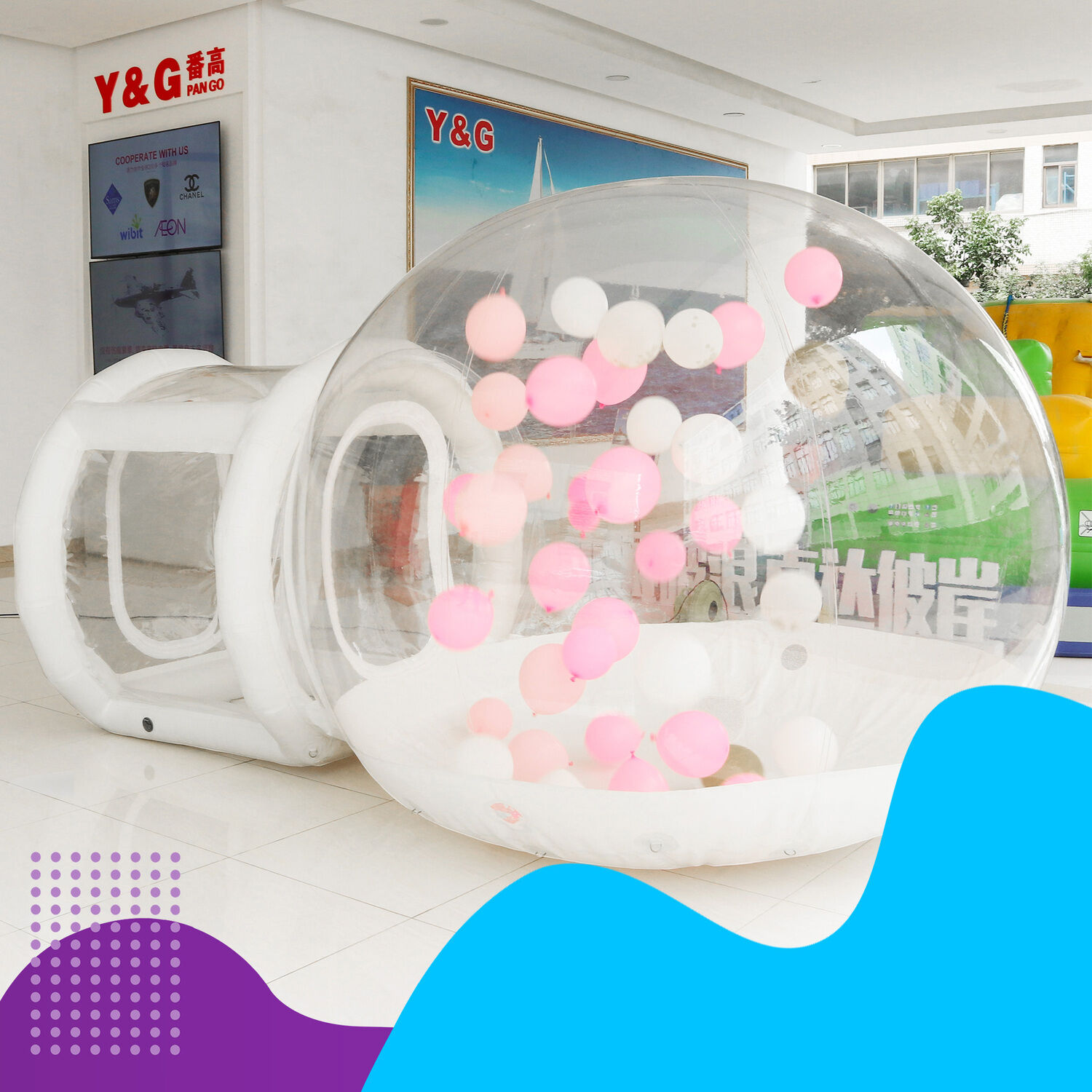 Commercial Inflatable Clear Camping TentYGIP-17