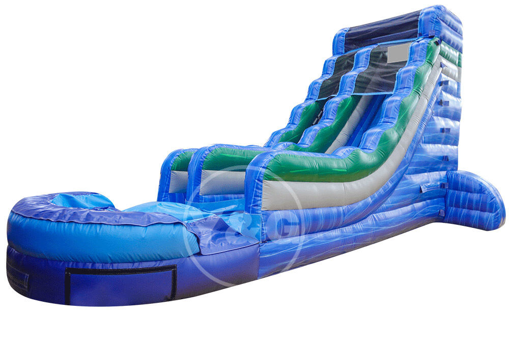 Toboggan aquatique géant gonflable en forme de marbreYGIP-17